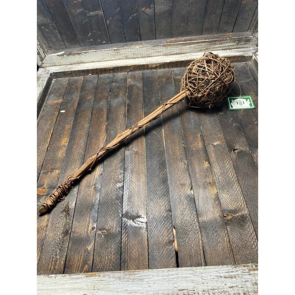 Garden Isle Decorative Twig Sphere Wand Natural Rustic Home Decor